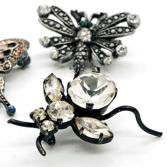 Vintage Antique Deco Insect Butterfly Brooch lot - Picture 9 of 12